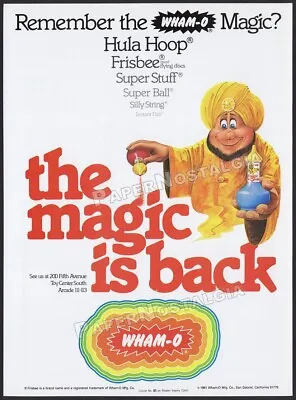 WHAM-O / Magic Sand__Original 1981 Trade Print AD / ADVERT / Toy Promo Ad • $24.99