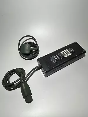 OFFICIAL Microsoft XBOX 360 FAT POWER SUPPLY CABLE ADAPTER ORIGINAL Uk Plug • £13.99