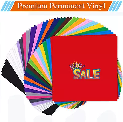 14-100Pcs Adhesive Vinyl Sheets Bundles 12 X12  Permanent Sign Making For Cricut • $10.44