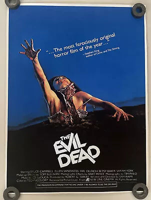 THE EVIL DEAD Movie Poster 24”x18” Bruce Campbell Ellen Sandweiss • $17.74