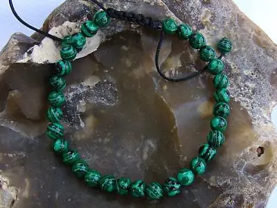 £6.99 • Buy GREEN  Shamballa Bracelet All 6mm Malachite Beads