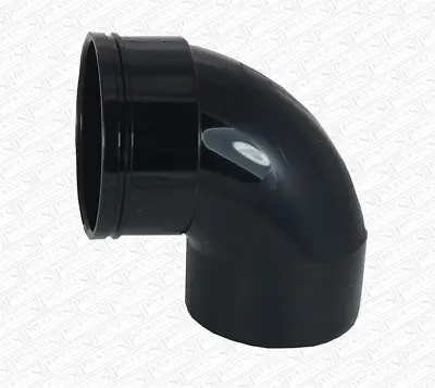 £8.49 • Buy Solvent 110mm Soil Pipe Elbow Bend 92.5° Single Socket - Black Glued ABS Vent
