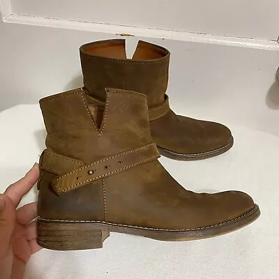 Madewell The Biker Brown Distressed Boots Sz.6 • $49