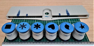 £14.95 • Buy 6 Medium Xcut Papercraft Punches With With Border Holder - Free UK P&P (os)