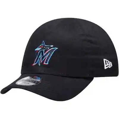 Miami Marlins New Era Hat Baseball Cap Unisex NEW Black Embroidered Adjustable  • $11.99