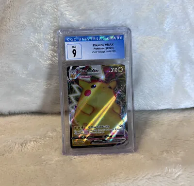 $25 • Buy 2020 Pokemon Vivid Voltage Pikachu VMAX 044/185 CGC 9 Mint