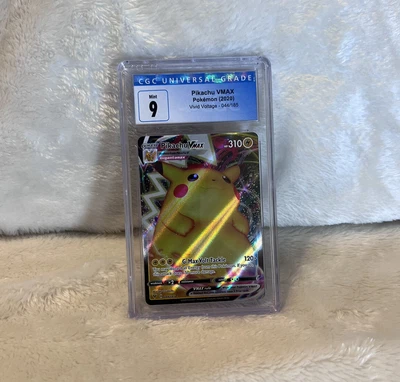 $25 • Buy 2020 Pokemon Vivid Voltage Pikachu VMAX 044/185 CGC 9 Mint