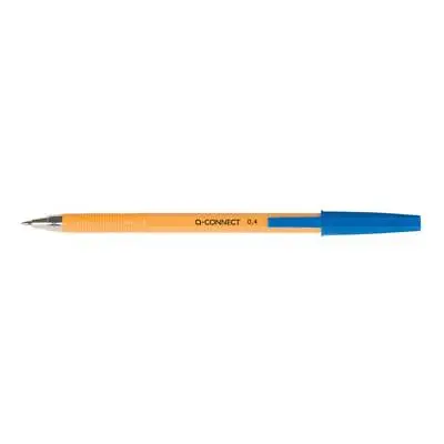 Pack Of 20 Q-Connect Blue Ballpoint Pen Fine Ball Pen KF34047 • £3.89