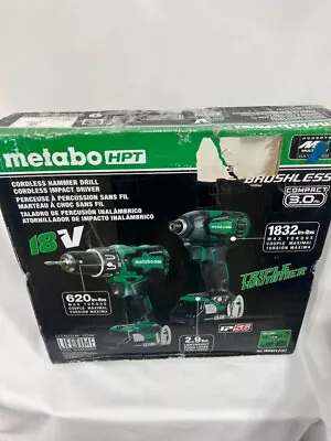 Metabo HPT 18V Cordless Triple Hammer Drill & Impact Driver KC18DBFL2 Lightly Us • $150