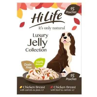 HILIFE It's Only Natural - Wet Dog Food - The Luxury Jelly Collection - Chicken • £17.97
