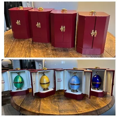 Sarah Faberge Four Seasons Set Of Gold/Enamel Eggs • £3000