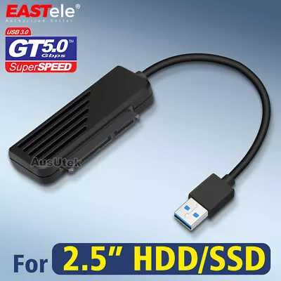 USB 3.0 To SATA III 2.5  Hard Drive HDD SSD Adapter Converter Cable 22Pin UASP • $9.95