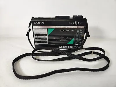 VTG Sony Walkman WM-F18/F28 FM/AM Stereo Cassette Tape Deck Player Radio EQ Head • $149.99