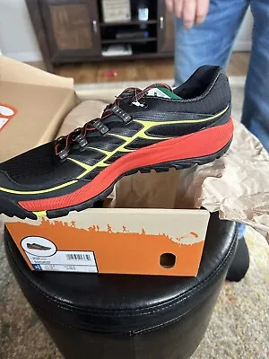 Merrell All Out Rush Men's Trail Running Hike Shoes Unifly Grey Orange Size 10.5 • $50