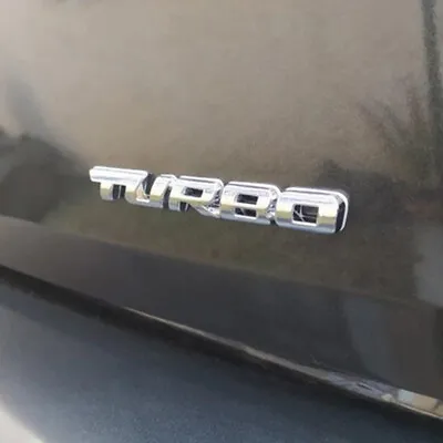 3D TURBO Chrome Metal Logo Sport Car Decal Sticker Badge Emblem Car Accessories • $6.27