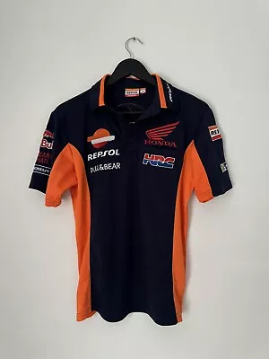 Polo Repsol Honda F1 Racing Motorcycle Replica Official Teamwear Shirt Jersey S • £41.99