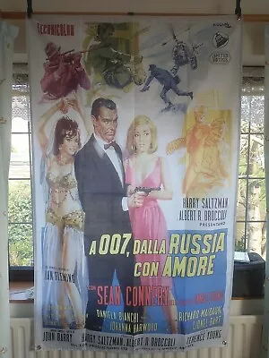 James Bond - From Russia With Love - Italian Film Poster As A Large Flag • £29.99