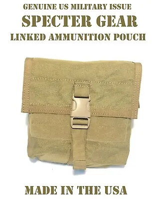 $19.95 • Buy Specter Gear 374sc Us Military Usmc Coyote Molle 240 60 100rd Belt Ammo Pouch 