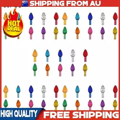 100x Ceramic Xmas Tree Replacement Bulbs Assorted Colors Light Up Bulbs HOT AU • $9.58