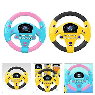 Portable Steering Wheel Toy Battery Powered Educational Steering Wheel Car Seat • £8.34