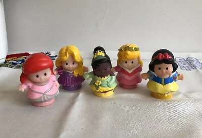 5 X Little People Disney Princess Fisher Price Figures Lot Toy Doll Used • $29.99
