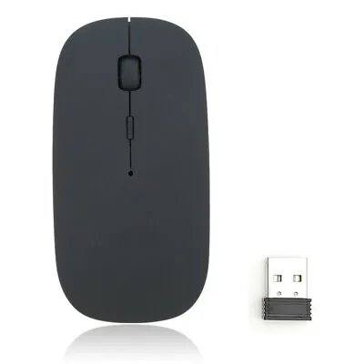£3.75 • Buy WIRELESS CORDLESS 2.4GHz MOUSE USB DONGLE OPTICAL SCROLL FOR PC LAPTOP MAC BLACK