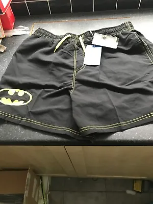 Zoggs MENS Batman 15  Swim Shorts Trunks Size Large 36  Waist Bnwt • £15.99