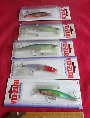 5x Unused Yo Zuri Arc Floating Minnows In Original Packets • £56.99