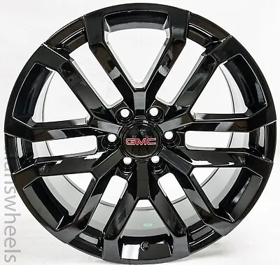 4 NEW GMC Yukon Sierra Denali Gloss Black 20”Wheels Rims Lugs Free Shipping 5924 • $1195