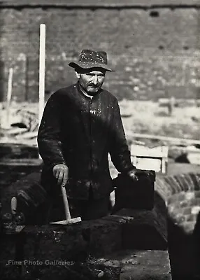 1929 Vintage AUGUST SANDER German Brick Mason Polisher Photo Gravure Art 11x14 • $128.24