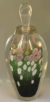 Matthew Buechner Thames Glass 1993 Millefiori Flower #2 Perfume Bottle • $250