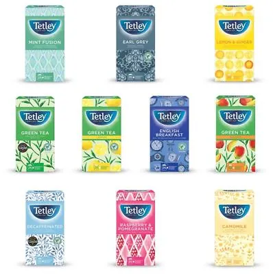 £2.99 • Buy Tetley Fruit & Herbal Teas Tea Sachets Bags Envelopes - Choose From 10 Flavours