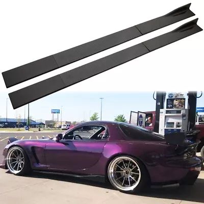 78.7  Carbon Fiber Side Skirt Splitter Rocker Panel For Mazda RX-7 RX7 1980-1995 • $95.11