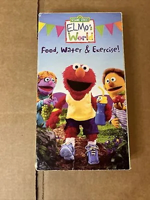 Elmos World - Food Water Exercise (VHS 2005) RARE • $59.99