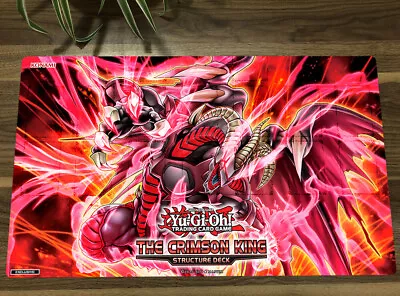 YuGiOh Playmat Scarred Red Dragon Archfiend TCG CCG Pad Trading Card Game Mat • $42.55