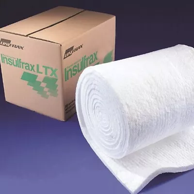 Insulfrax Insulation Blanket  96kgm3 128kgm3 Density 6mm 13mm 19mm 25mm 50mm • £135