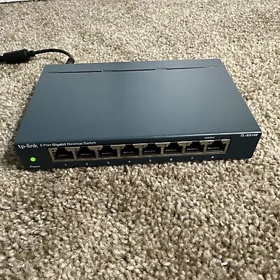 TP-Link 8-Port Gigabit Smart Switch Model TL-SG108 Ver.5.6 (No Power Cord) • $9.99