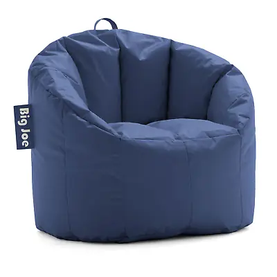 $62.99 • Buy Big Joe Milano Bean Bag Chair, Blue Lightweight Comfy Soft Fun Seat And Back New