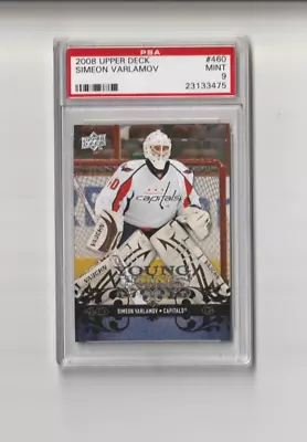 08-09 UPPER DECK YOUNG GUNS #460 Simeon VARLAMOV  ROOKIE CARD PSA  9 Mint • $44.95