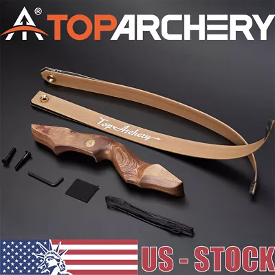 60'' Wooden Archery Recurve Bow For Right Hand Adult Target Hunting 30-50lbs. • $93.99