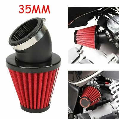 35mm 45 Degree Motorcycle Air Filter Cleaner For 150cc-250cc ATV Dirt Bike • $8.99