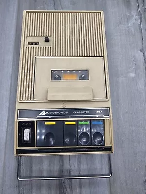 Audiotronics Cassette Recorder 146a Portable Vintage Electronics Retro  • $20