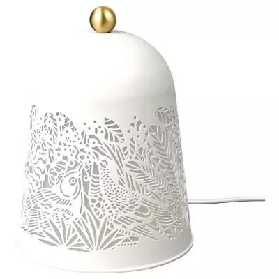 SOLSKUR LED Table Lamp White/brass-colour • £2.20