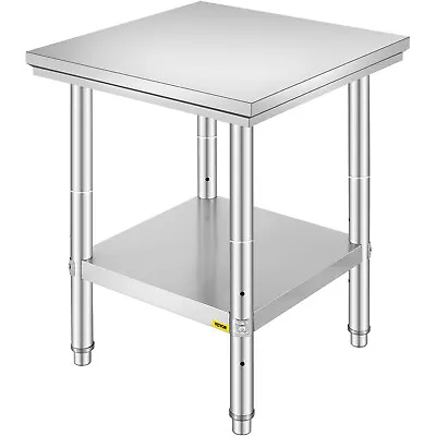 $79.89 • Buy 24  X 24  Stainless Steel Kitchen Work Table Commercial Kitchen Restaurant Table