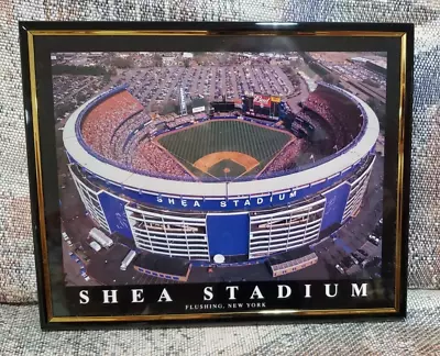 New York NY Mets Shea Stadium Aerial Photo 8 X 10 Framed & Ready To Hang • $9.99