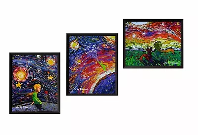 3 Pcs Little Prince Le Petit Van Gogh Starry Night Posters Wall Art Decor M040 • $19.99