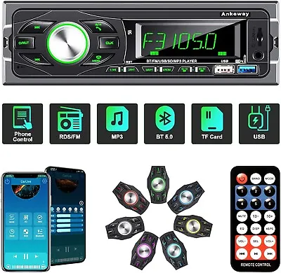 $64.95 • Buy Bluetooth Stereo Radio Boat Marine Receiver AM FM System Wireless USB SD MP3 LCD