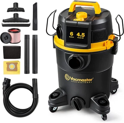 $105.56 • Buy Vacmaster VDK611PF 0201 6-Gallon Wet/Dry Shop Vacuum With Filter Cleaning System
