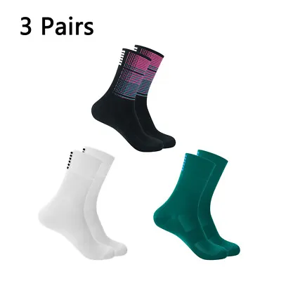 $14.66 • Buy 3/5 Pairs Soccer Ankle-High Non-slip Breathable Athletic Cycling Sport Socks