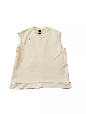 Nike Golf Sweater Vest Cream White Mens Size XL Almost Vintage!  Dri-Fit • $24